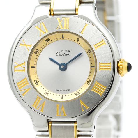 montres cartier femme occasion|cartier must 21 women's watch.